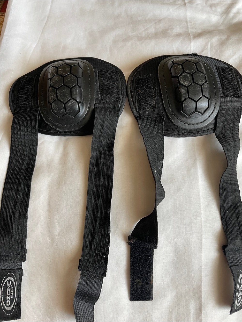 Kids Black Protective kneecaps  with Honeycomb Shell